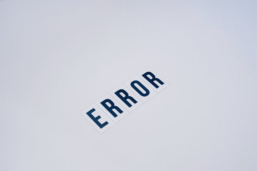 frequent errors require resolution